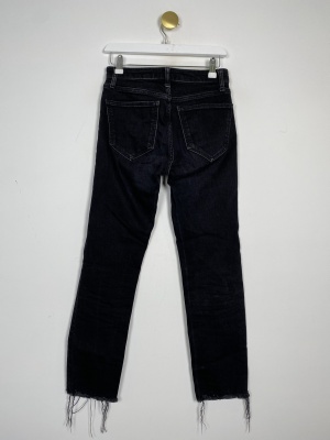 Zara str. 34 <br/> mørkegrå jeans