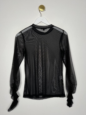 Black Colour str. S/M <br/> sort mesh bluse