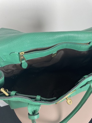 Mulberry Emerald Green Bayswater <br/> guld hardware