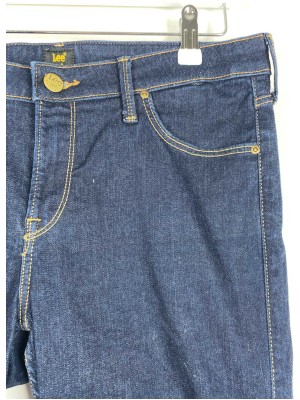 Lee str. 31 <br/> mørkeblå jeans