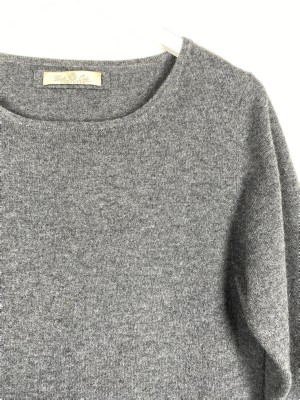 Gerto Oslo str. M/L <br/> grå cashmere kjole