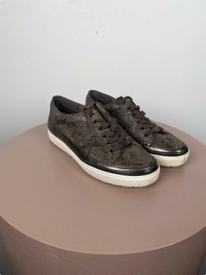 Caprise str. 37,5 <br/> sneakers, brun slangeprint.