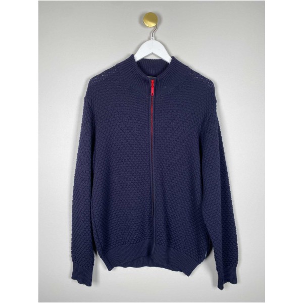 Clipper str M <br/> strik cardigan navy