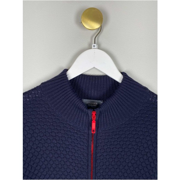 Clipper str M <br/> strik cardigan navy - Image 2