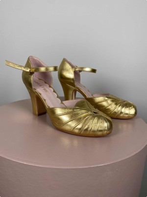 Miss L Fire str. 40 <br/> pumps i guld