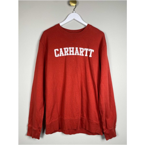 Carhartt str. XL <br/>rød sweatshirt