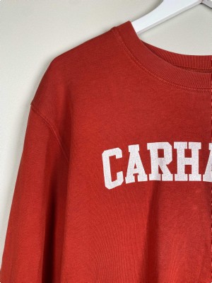 Carhartt str. XL <br/>rød sweatshirt