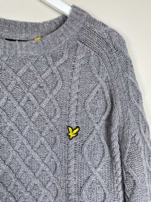 Lyle Scott str. XL <br/>grå strik