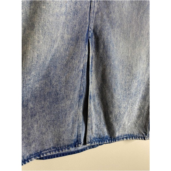 Isabel Marant str. 34 <br/> denim nederdel med slids foran - Image 2