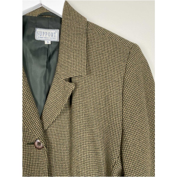 Support str. S <br/> brun og sort blazer - Image 4