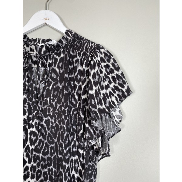 Co'Couture str. S <br/> bluse i leopardprint - Image 2