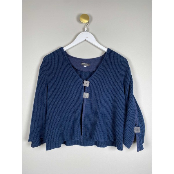 Haugland Str. S/M <br/> Cardigan, navy.