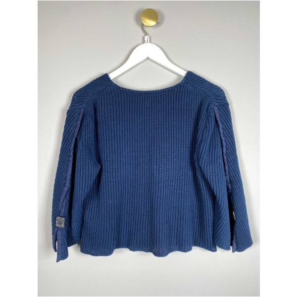 Haugland Str. S/M <br/> Cardigan, navy. - Image 3