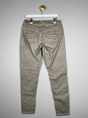 Pulz Jeans str. 38 <br/> sand bukser med nittedetaljer