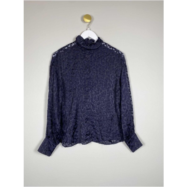 Reiss Str. XS <br/> Mønstret bluse.