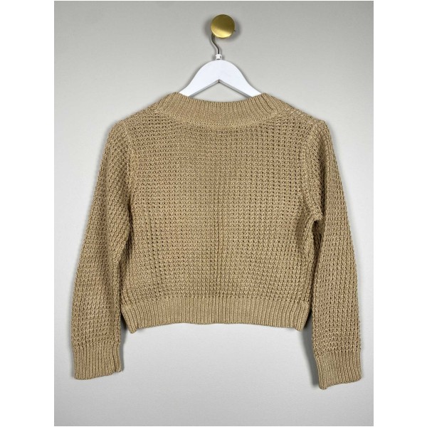 Esprit str. S <br/> strikket cardigan, sand - Image 3