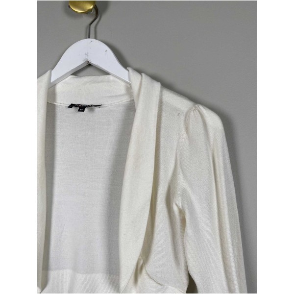 Morgan str. XS <br/> hvid kort cardigan - Image 2