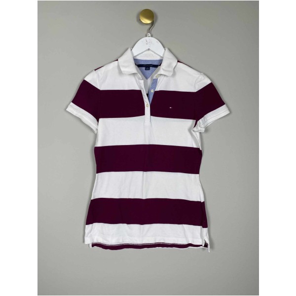 Tommy Hilfiger str. M <br/> stribet polo