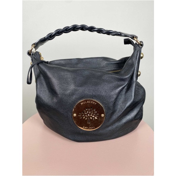 Mulberry <br/> Daria Hobo sort skuldertaske