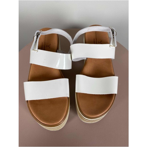 Versace Str. 39 <br/> Plateau sandaler, hvid. - Image 2