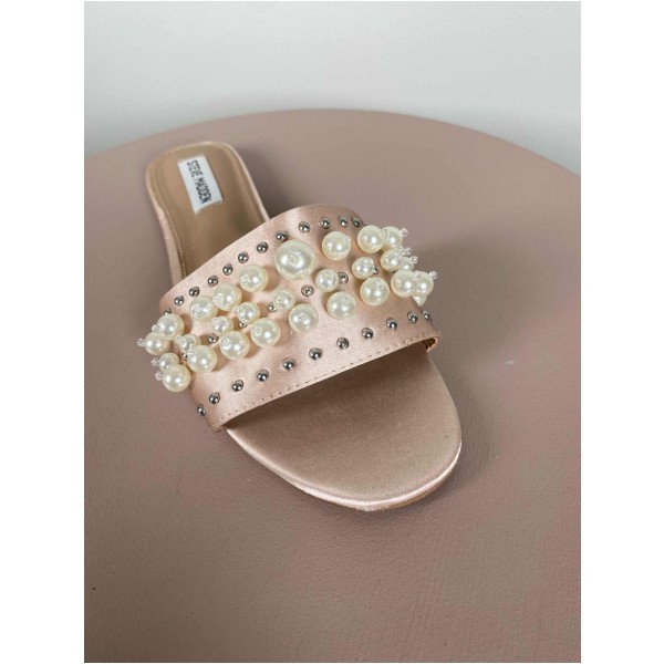 Steve Madden Str. 39 <br/> Sandaler med perler, rosa. - Image 2