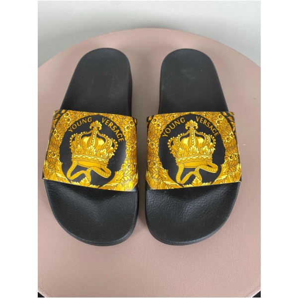 Versace str. 39 <br/> slippers med logo - Image 4