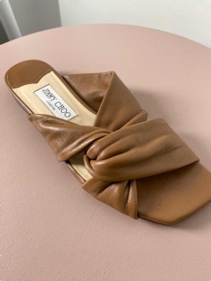 Jimmy Choo str. 37,5 <br/> brune sandaler