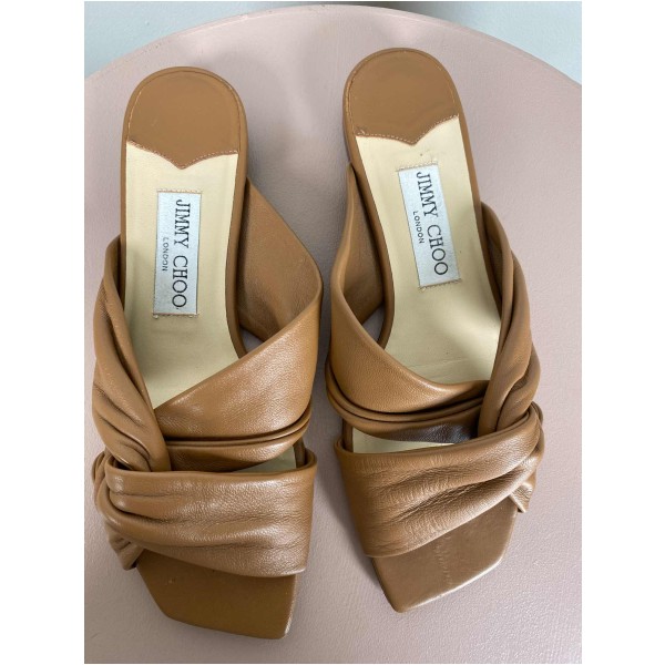 Jimmy Choo str. 37,5 <br/> brune sandaler - Image 5