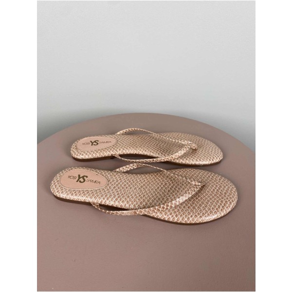 Yosi Samra Str. 38 <br/> Slippers, rosa shine. - Image 2