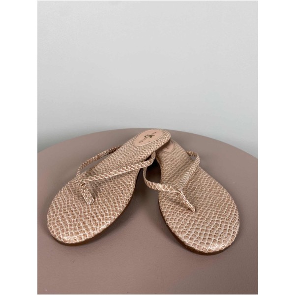 Yosi Samra Str. 38 <br/> Slippers, rosa shine. - Image 3