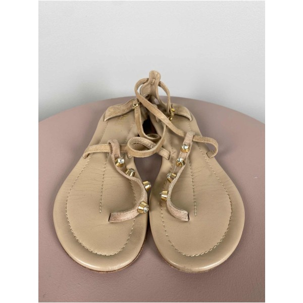 A Pair Str. 38 <br/> Sandaler, beige. - Image 2