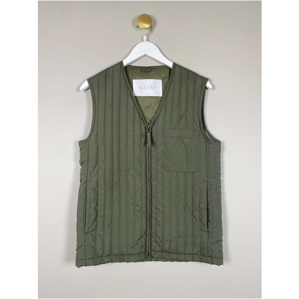 Rains str. XS/S <br/> grøn vest