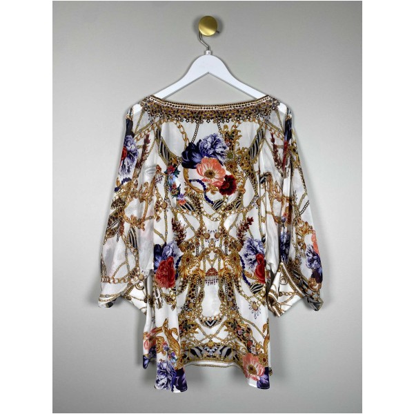 Camilla Str. S <br/> Bluse, blomstret. - Image 3