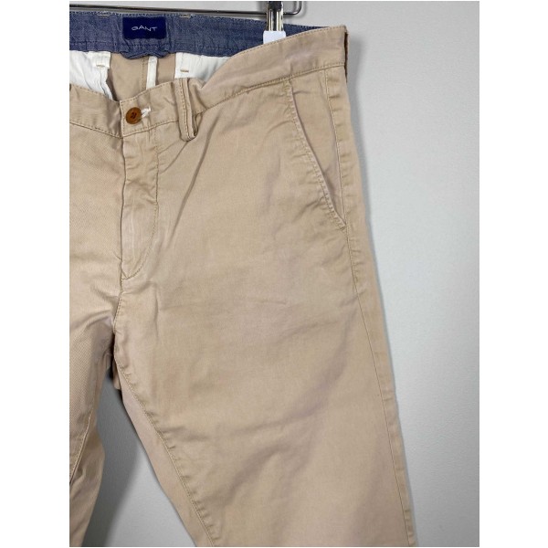 Gant str. 33 <br/> beige bukser, slim - Image 2