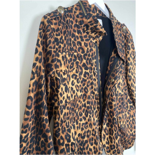 Neo Noir Str. L <br/> Jakke, leopardprint. - Image 2
