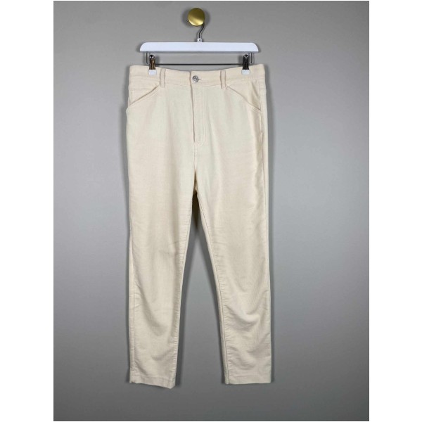 Massimo Dutti Str. 40 <br/> Fløjlsbukser, creme.