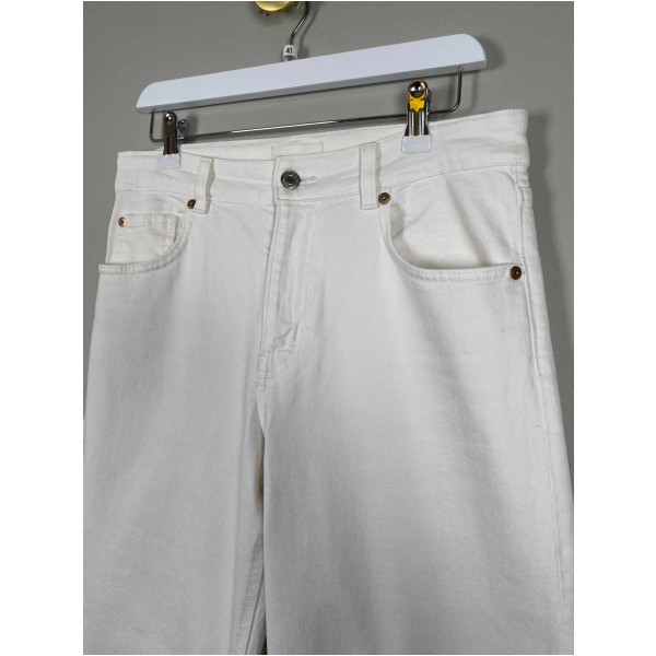 H&M Str. 40 <br/> Jeans, hvid. - Image 2