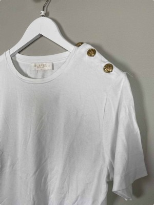 Busnel Str. 40 <br/> T-shirt, hvid.