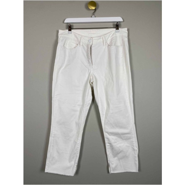 Cambio Str. 40 <br/> Jeans, hvid.