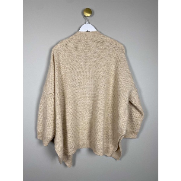 Gai + Lisva Str. M <br/> Strik cardigan, creme. - Image 3