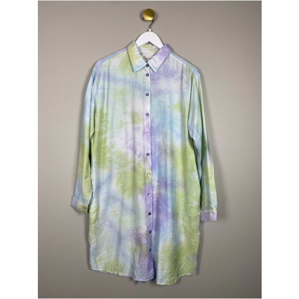 My essentiel Wardrobe Str. 38 <br/> Skjorte kjole, pastelfarvet.
