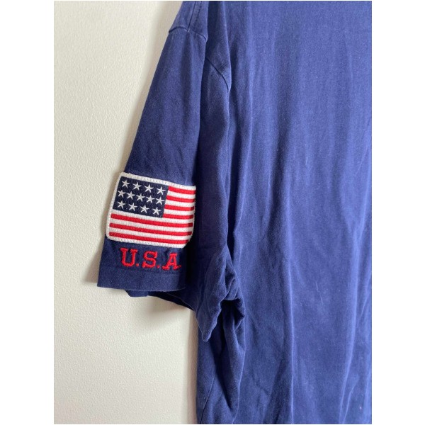 Ralph Lauren Str. XL <br/> T-shirt, mørkeblå. - Image 4