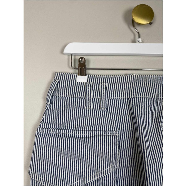 Magasin Str. M <br/>  Stribet denim nederdel. - Image 2