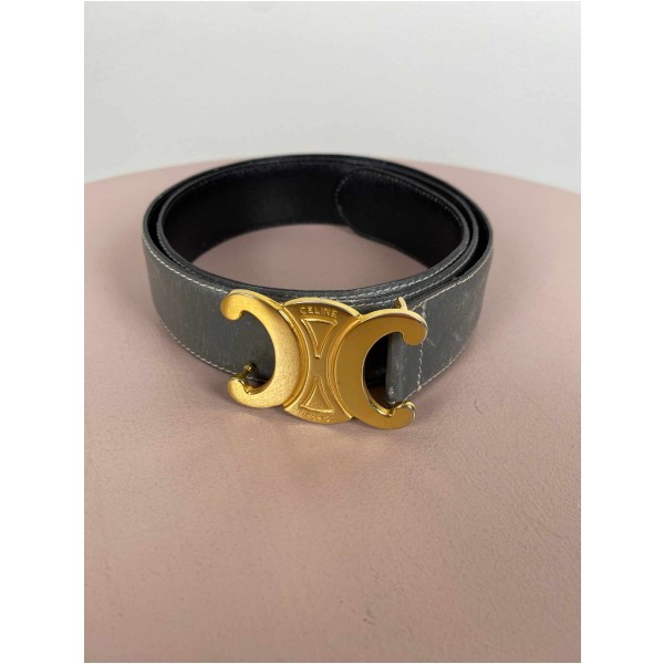 Celine Paris Triomphe belt <br/> grå 80 cm