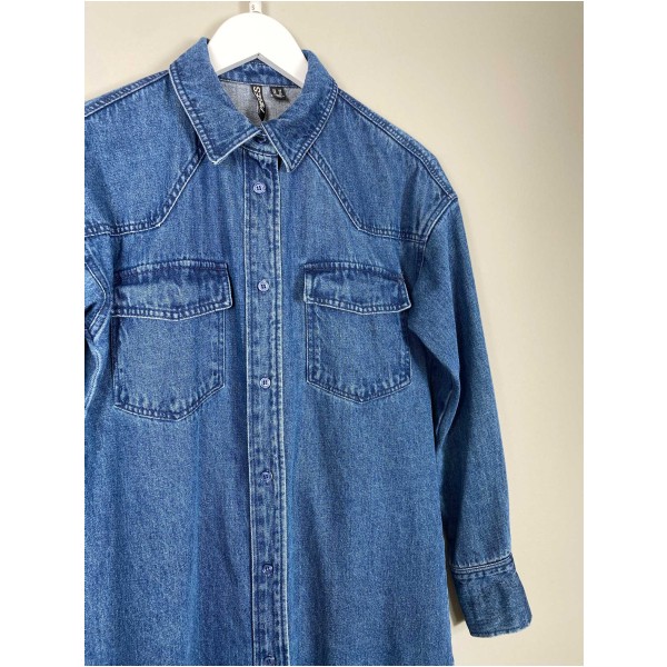 Pieces Str. XS/S <br/> Denim kjole. - Image 2