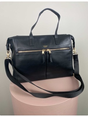 Knomo London <br/> sort skuldertaske