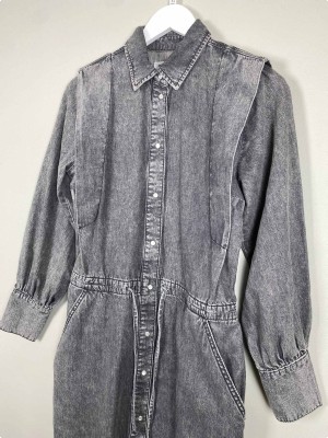Co'Couture Str. XS <br/> Denim kjole, grå.