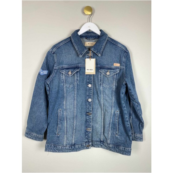Mos Mosh str. M <br/> blå denimjakke