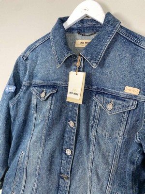 Mos Mosh str. M <br/> blå denimjakke