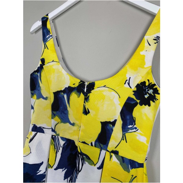 Ralph Lauren str. 40 <br/> kjole med gule blomster - Image 4